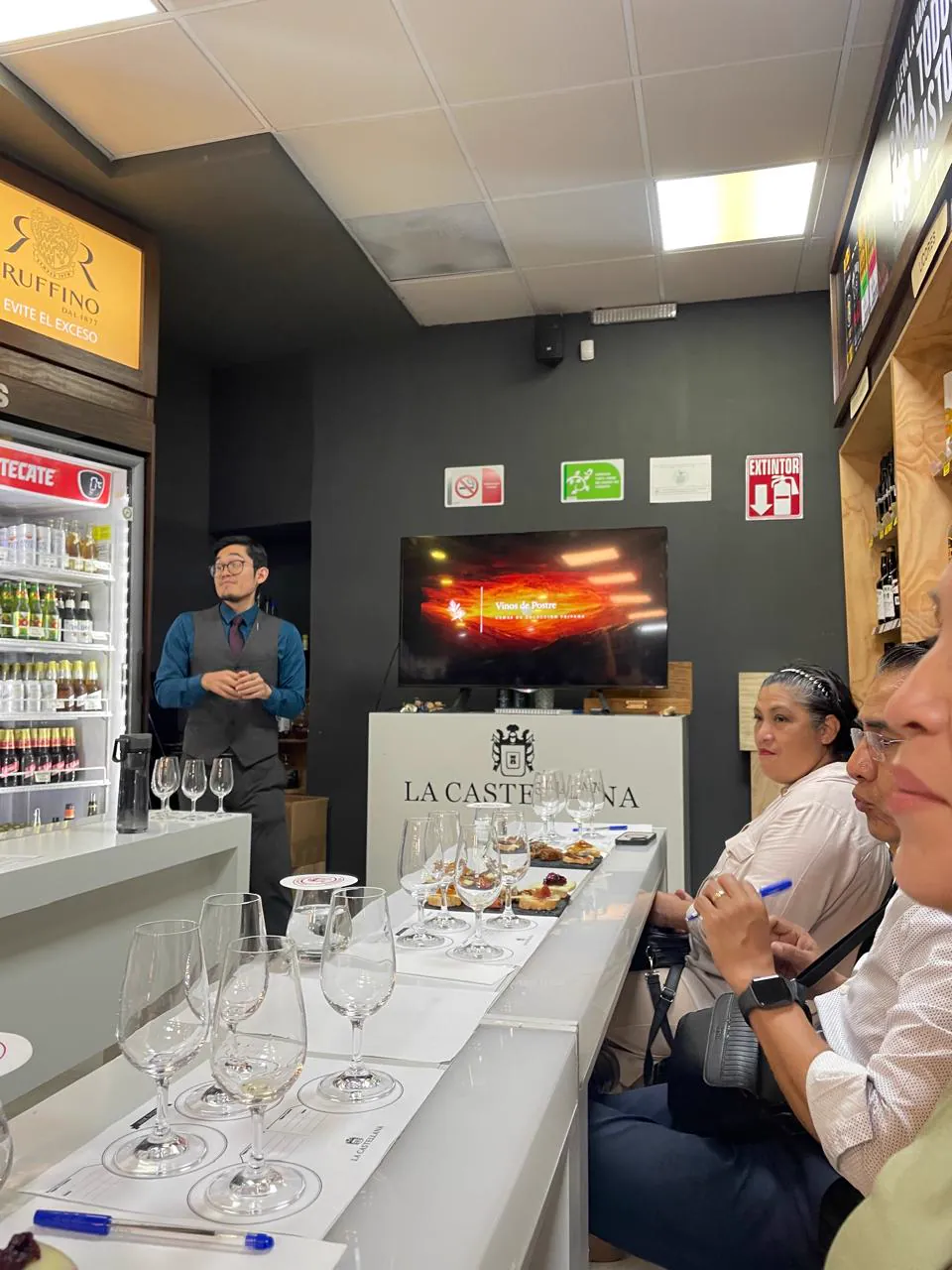 Cata de vinos de postre en La Castellana